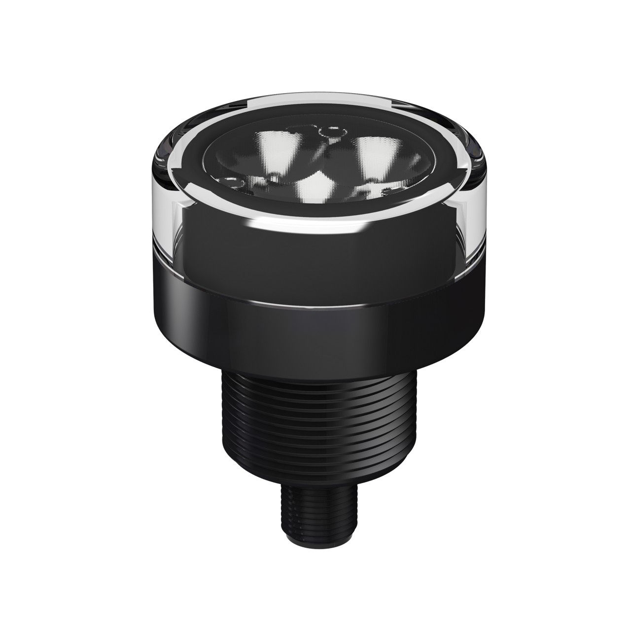 Banner Engineering LED Machine Light; Round; 50mm Diameter; White Light; 12-30VDC; IP69K; M12 Quick Disconnect